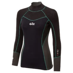 Gill Womens Zentherm Dinghy Sailing Wetsuit Top - Black