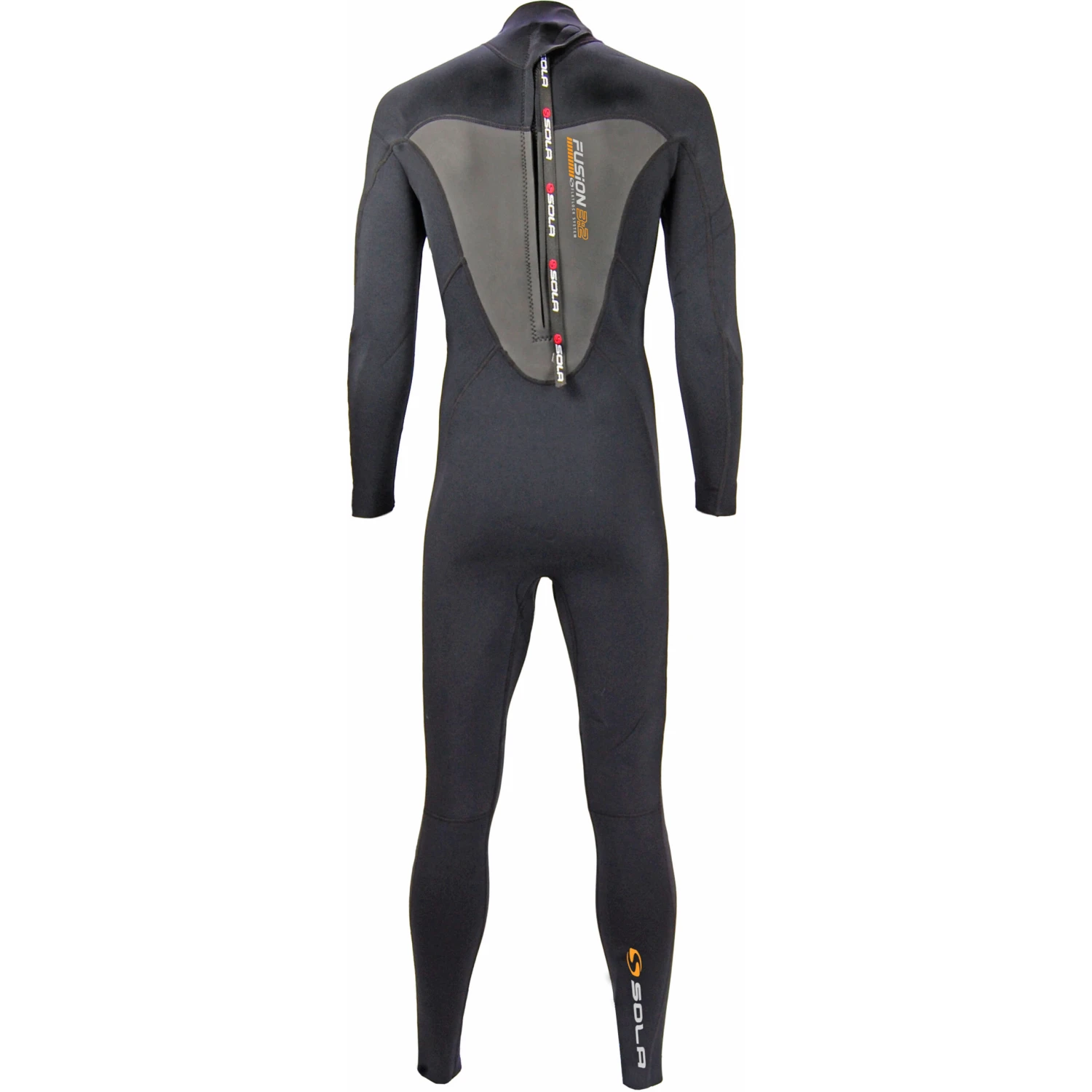 Sola Fusion 3/2mm Fullsuit Wetsuit - Volcanic Black 2 Sola Fusion 3/2mm Fullsuit Wetsuit - Volcanic Black - Image 2