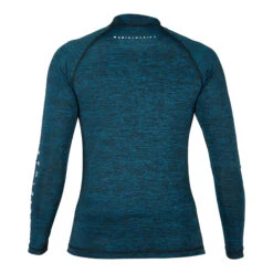 Magic Marine Womens Cube Long Sleeve Rashvest - Dark Blue Melee -Mystic Shop 2022 Magic Marine Womens Cube Long Sleeve Rash Guard Dark Blue Melee MM081011 4MM081011 448 04