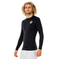 Rip Curl Thermo Long Sleeve Thermal Rash - Black
