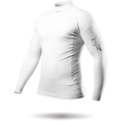 Zhik ECO Spandex Rash Guard Long Sleeve - White -Mystic Shop 2023 Zhik DTP 0063 M WHT LeftSide