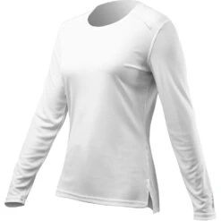 Zhik Womens UVActive Long Sleeve Quick Dry UV50+ Top - White ATP-0075 -Mystic Shop 2023 Zhik UV Active TopATP 0070 W WHT SideA 0023