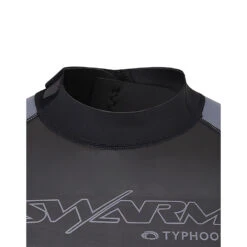 Typhoon Swarm3 3/2mm Shorty Wetsuit - Black -Mystic Shop 250982 SWARM3 SHORTY BLACK GRAPHITE 3 copy