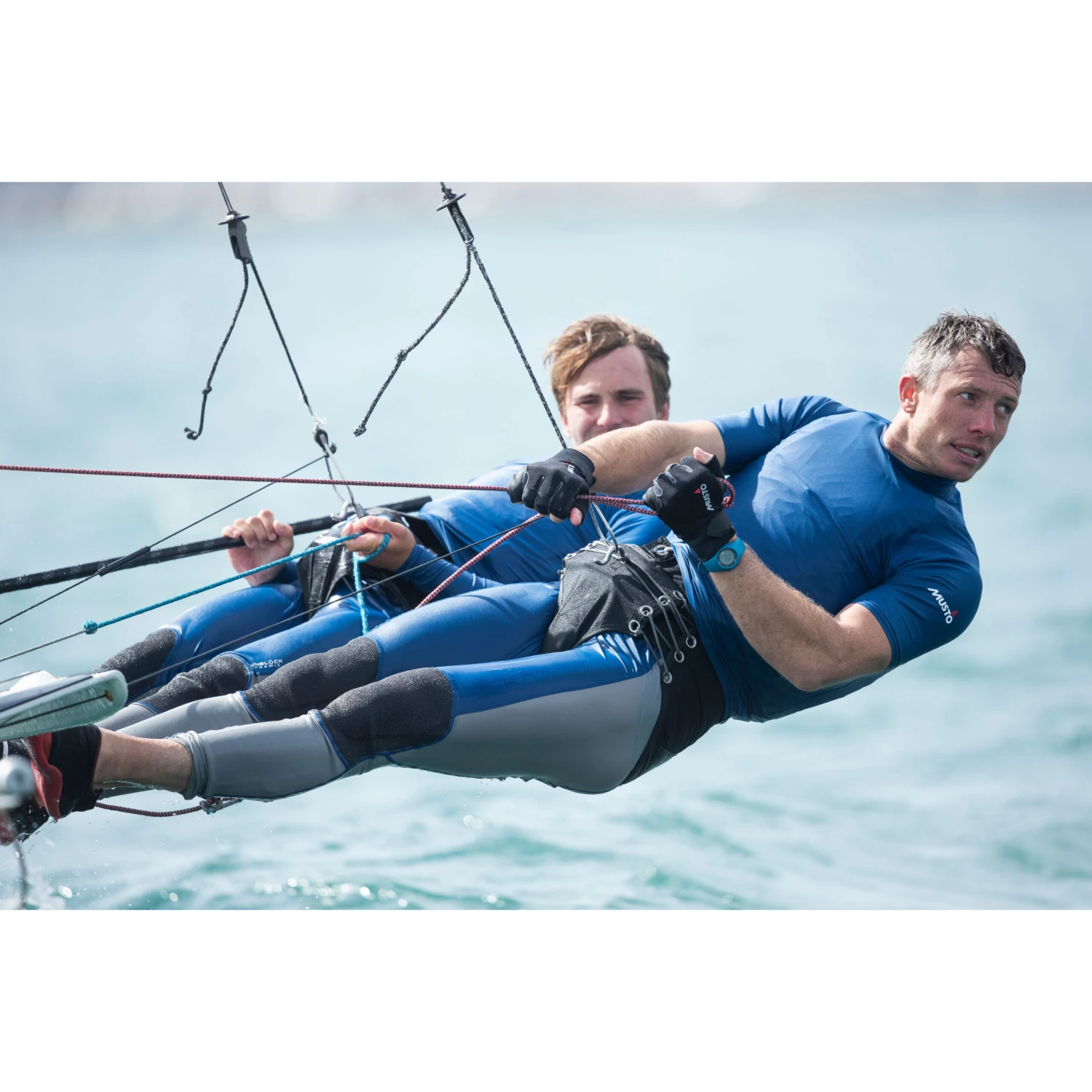 Musto Sunblock Dynamic Short Sleeve Rash Guard - Sky Diver Blue 7 Musto Sunblock Dynamic Short Sleeve Rash Guard - Sky Diver Blue - Image 7