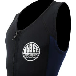 Alder Quatro 3/2mm Front Zip Long John Wetsuit - Black/Blue -Mystic Shop Alder Quatro Front Zip Longjohn Wetsuit 3