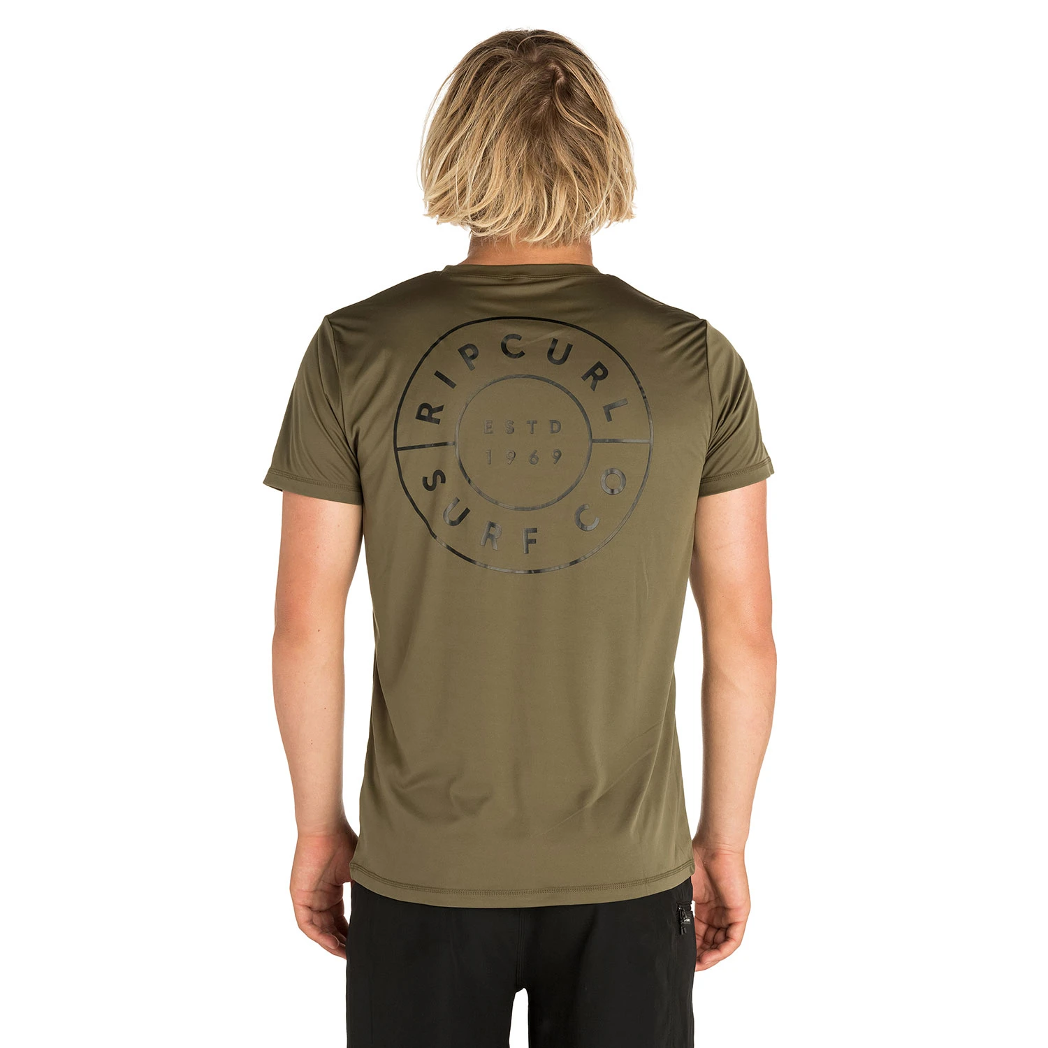 Rip Curl Short Sleeve Compass UV Tee - Khaki 2 Rip Curl Short Sleeve Compass UV Tee - Khaki - Image 2