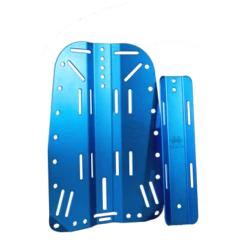 Aluminum Backplate With STA 10 Aluminum Backplate With STA -Mystic Shop blue backplate package