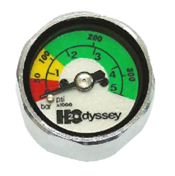 Mini PSI/BAR Button Gauge