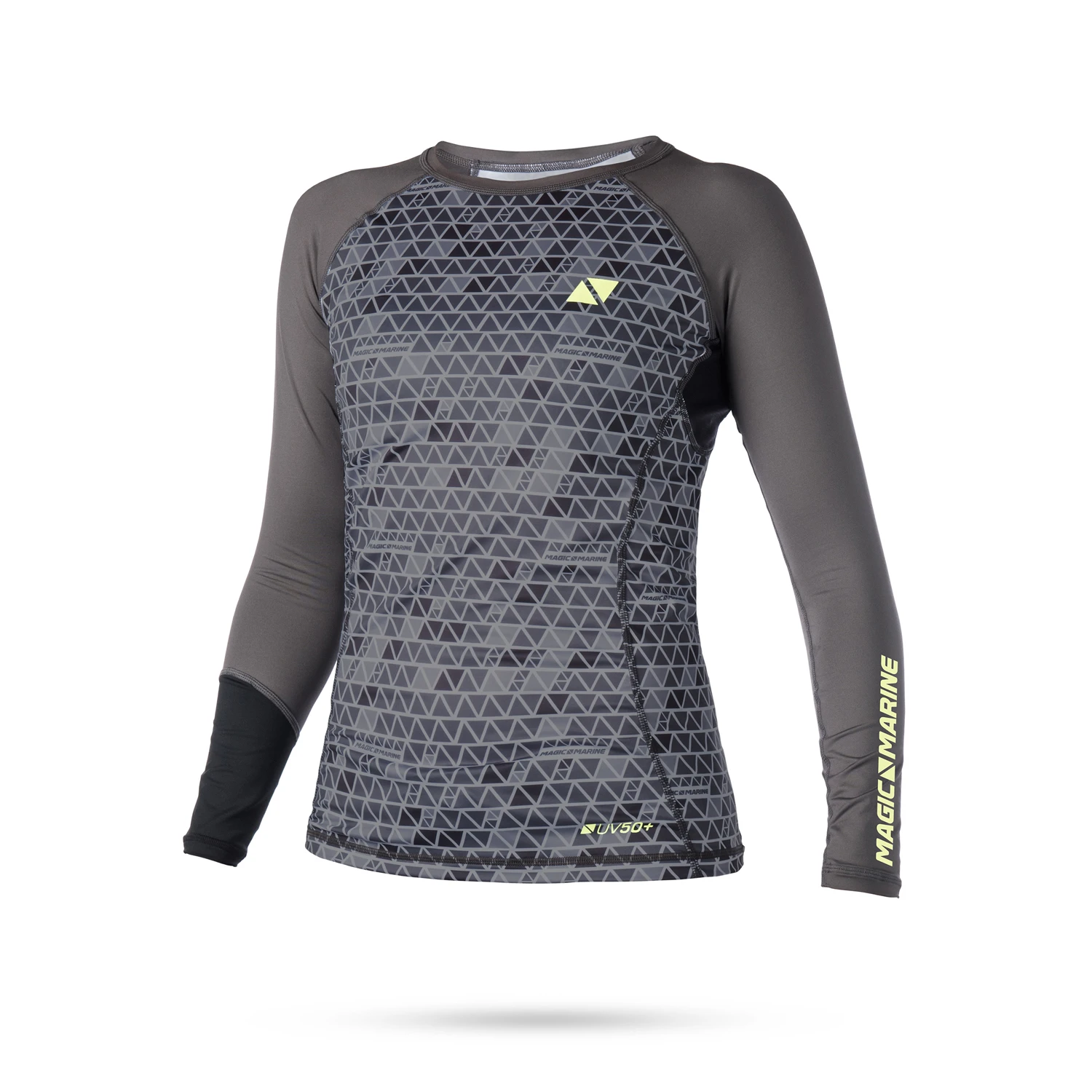 Magic Marine Womens Energy Long Sleeve Rashvest - Grey 1 Magic Marine Womens Energy Long Sleeve Rashvest - Grey