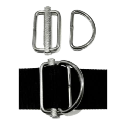 Sliding Metal D-Rings (Pair)