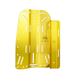 Aluminum Backplate With STA 11 Aluminum Backplate With STA -Mystic Shop yellow backplate package